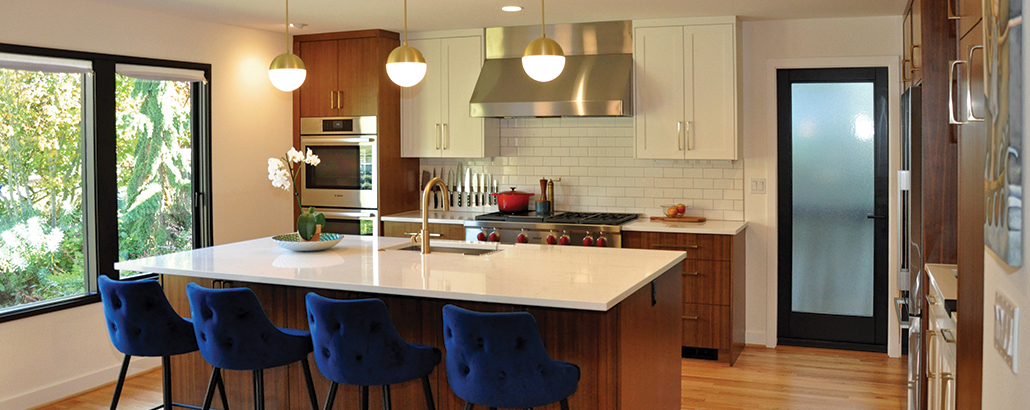 view of kitchen in admiral whole house remodel