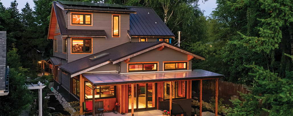 view of kitchen in west seattle custom home