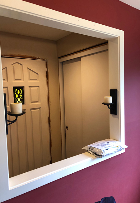 before wall was removed