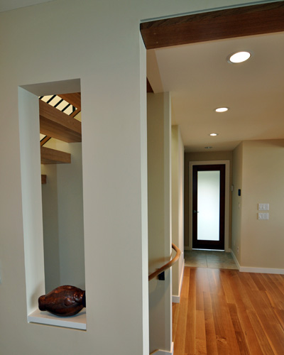 It is hard to even remember the original finishes now that this contemporary design is so well executed throughout the home.  A collaborative approach with Architect Kim Goforth and Interior Designer Aubrey Michaelis yielded beautiful results