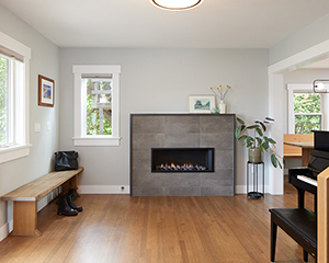 living room fireplace