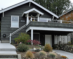 Exterior of the basement remodel in West seattle
