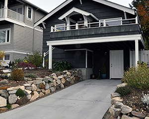exterior of basement remodel