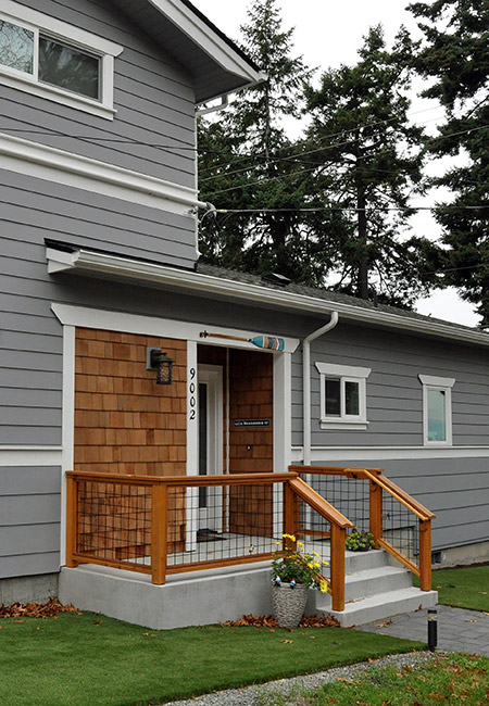 Entryway to Fauntleroy Custom Home