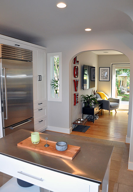 kitchen remodel matches the rest of the house